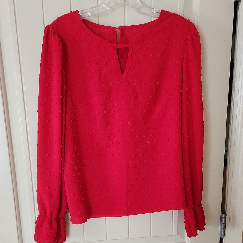 Elegant Red Women's Top